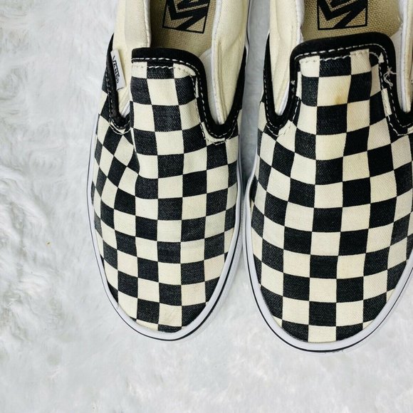 Vans Authentic W 6.5 M 5 Black White Checkerboard - Picture 6 of 12